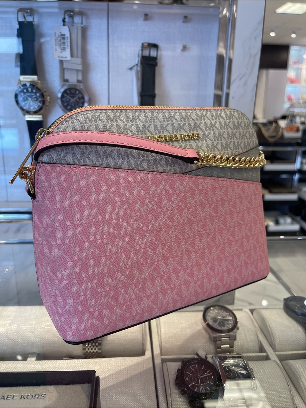 MICHAEL KORS JST Md Dome Color-Block Signature Logo Crossbody
Carnation MULT
NWT - Picture 13 of 16
